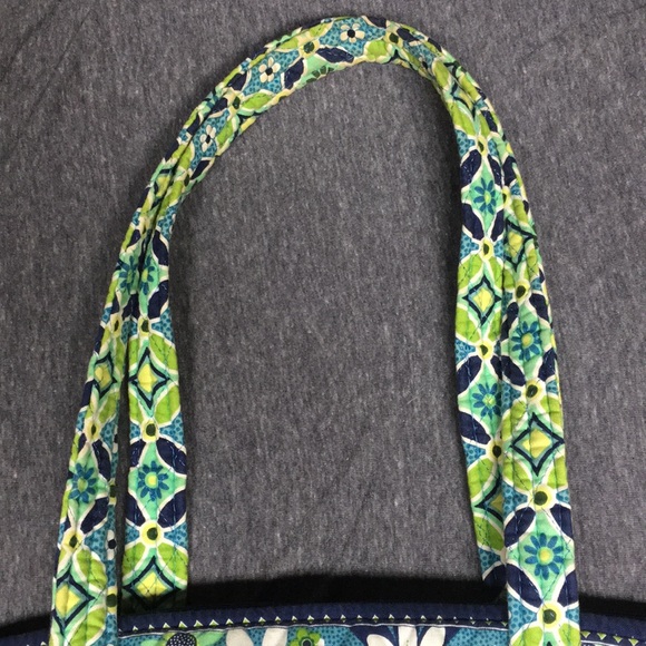Green and Blue Vera Tote Bag - Picture 7 of 9